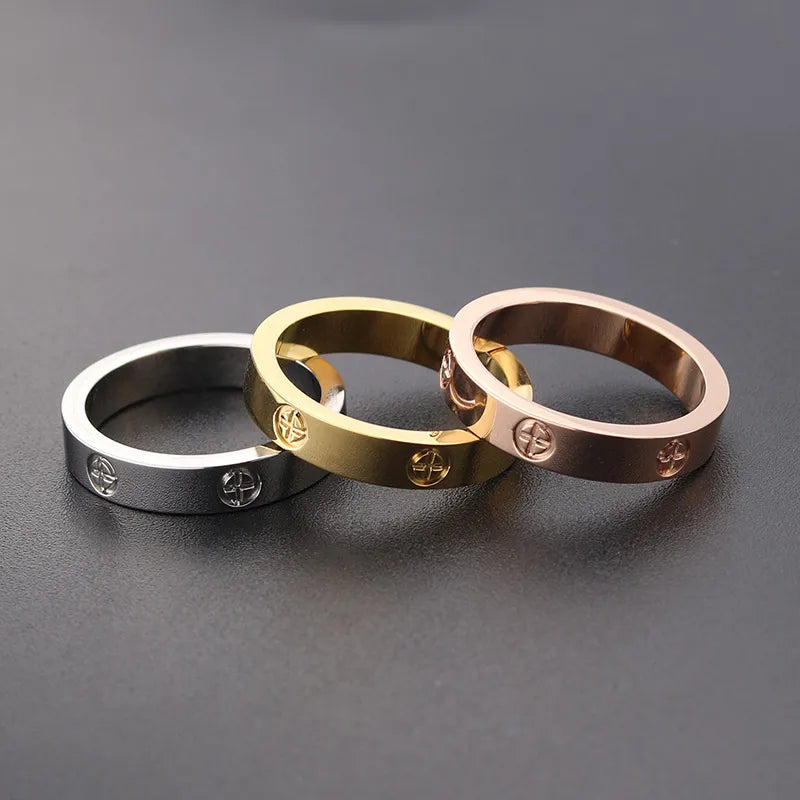 Trendy Stainless Steel Love Ring