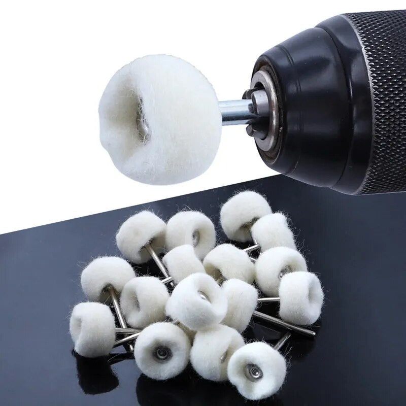 Fine Shank Wool Polishing Head Grinding Jewelry